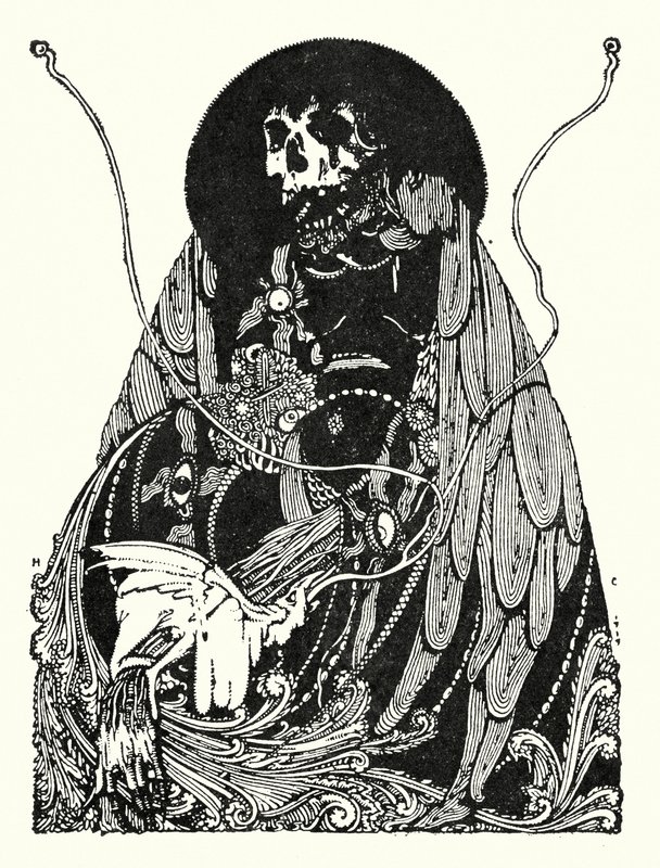 Edgar Allan Poe: Slutstycke (litografi) av Harry Clarke