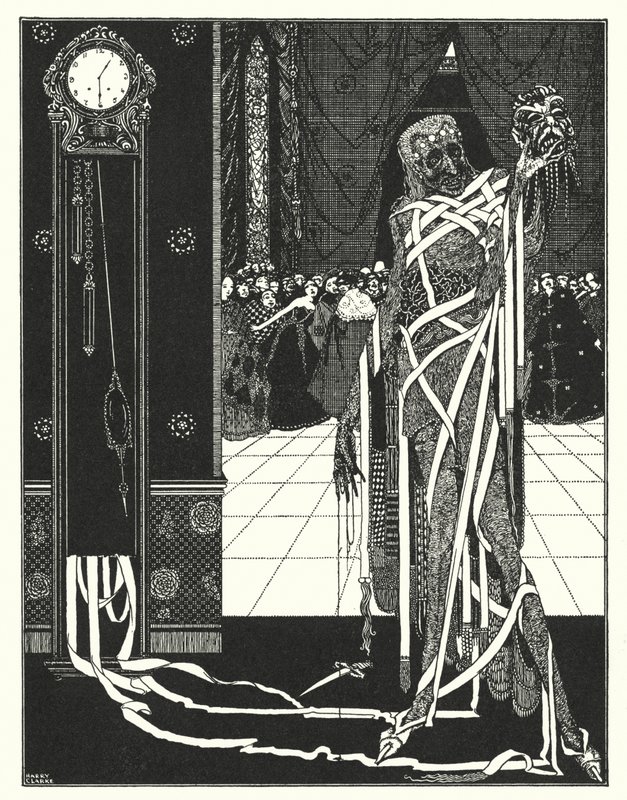 Edgar Allan Poe: The Pit and the Pendulum (litografi) av Harry Clarke