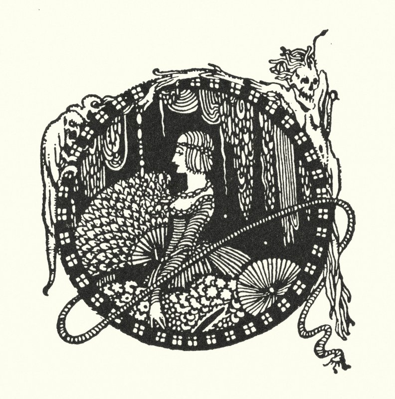 Edgar Allan Poe: Spektaklerna (litografi) av Harry Clarke