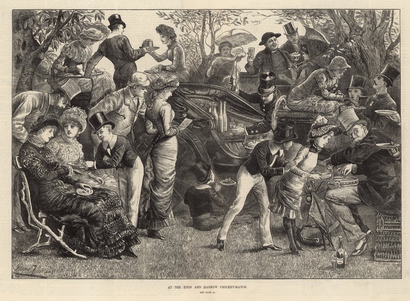 På Eton och Harrow cricketmatch av Harry Furniss