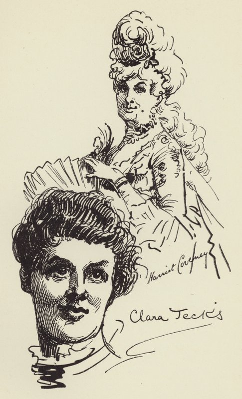 Harriet Coveney och Clara Jecks av Harry Furniss