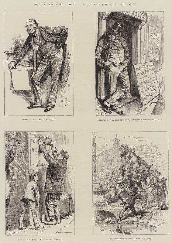 Humor för valarbete av Harry Furniss