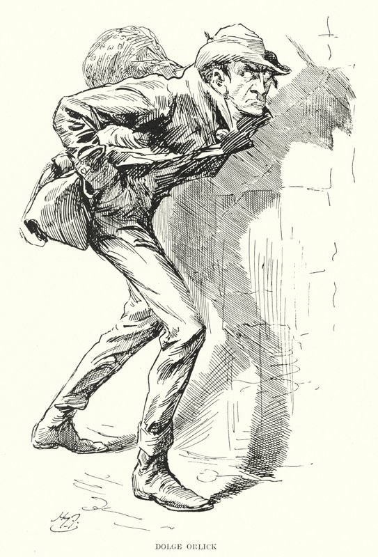 Illustration för stora förväntningar av Charles Dickens (litho) av Harry Furniss