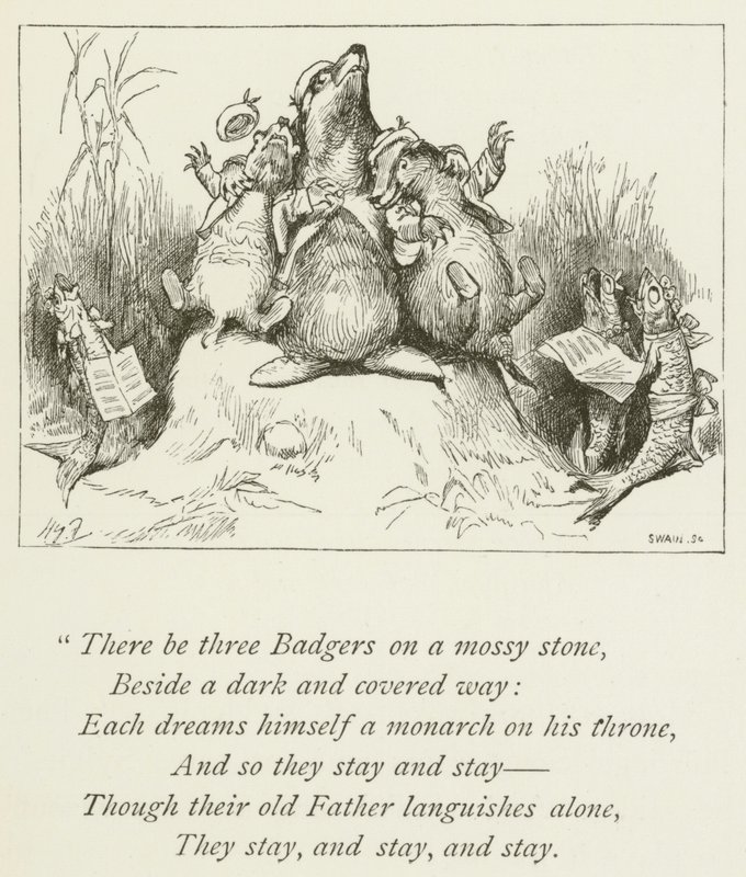 Illustration för Sylvie och Bruno av Lewis Carroll (gravyr) av Harry Furniss