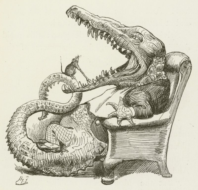 Illustration för Sylvie och Bruno av Lewis Carroll av Harry Furniss