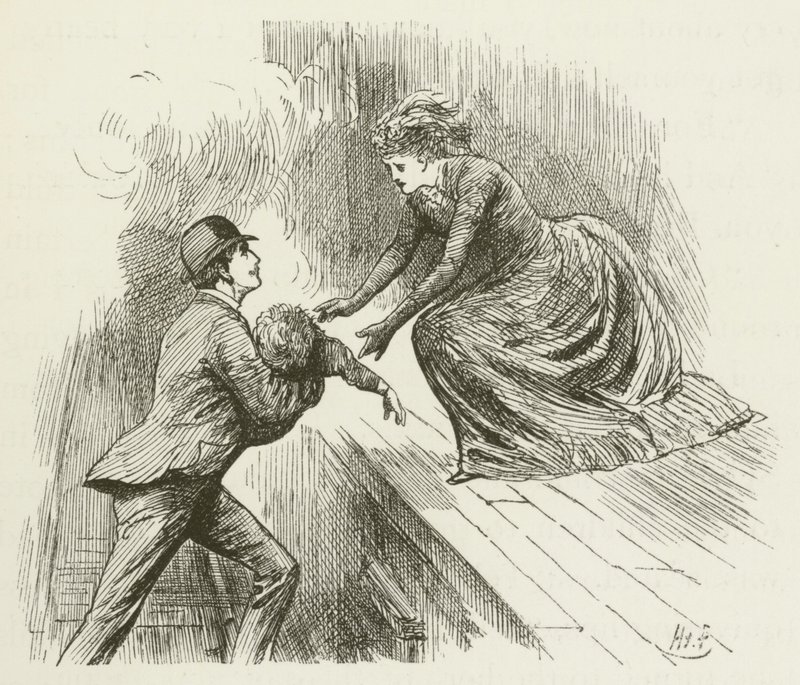 Illustration för Sylvie och Bruno av Lewis Carroll av Harry Furniss