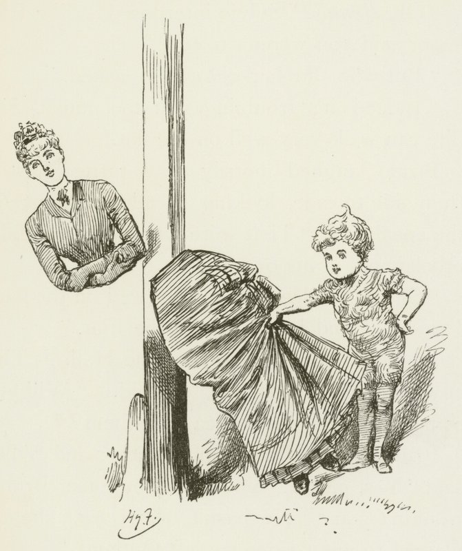 Illustration för Sylvie och Bruno av Lewis Carroll av Harry Furniss