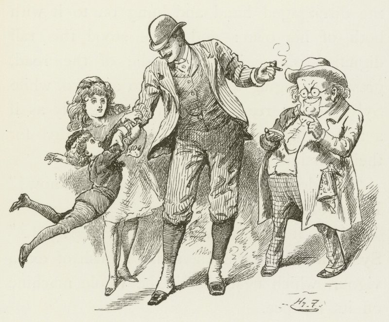 Illustration för Sylvie och Bruno av Lewis Carroll av Harry Furniss
