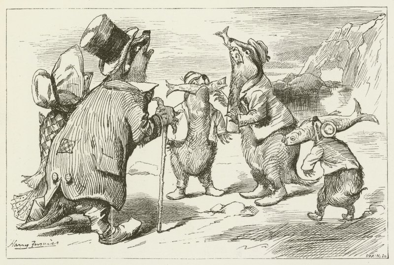 Illustration för Sylvie och Bruno av Lewis Carroll av Harry Furniss
