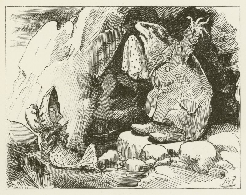 Illustration för Sylvie och Bruno av Lewis Carroll av Harry Furniss