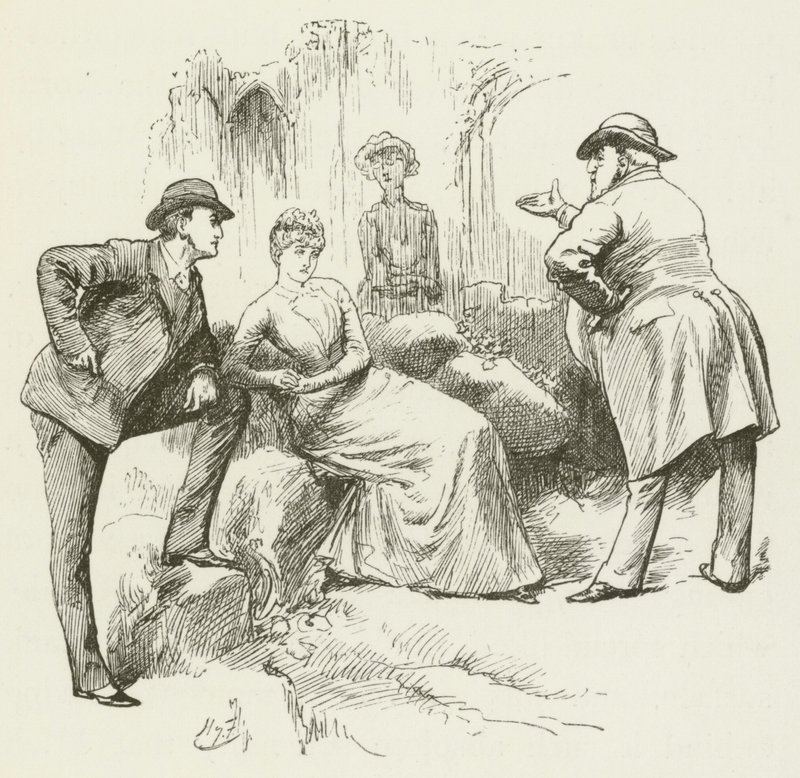 Illustration för Sylvie och Bruno av Lewis Carroll av Harry Furniss