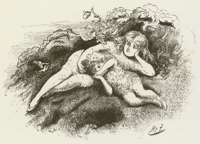 Illustration för Sylvie och Bruno av Lewis Carroll av Harry Furniss