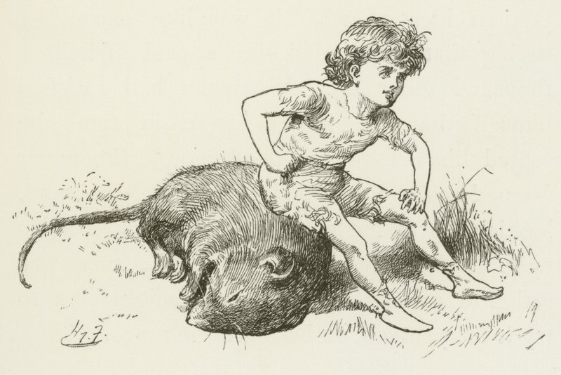 Illustration för Sylvie och Bruno av Lewis Carroll av Harry Furniss