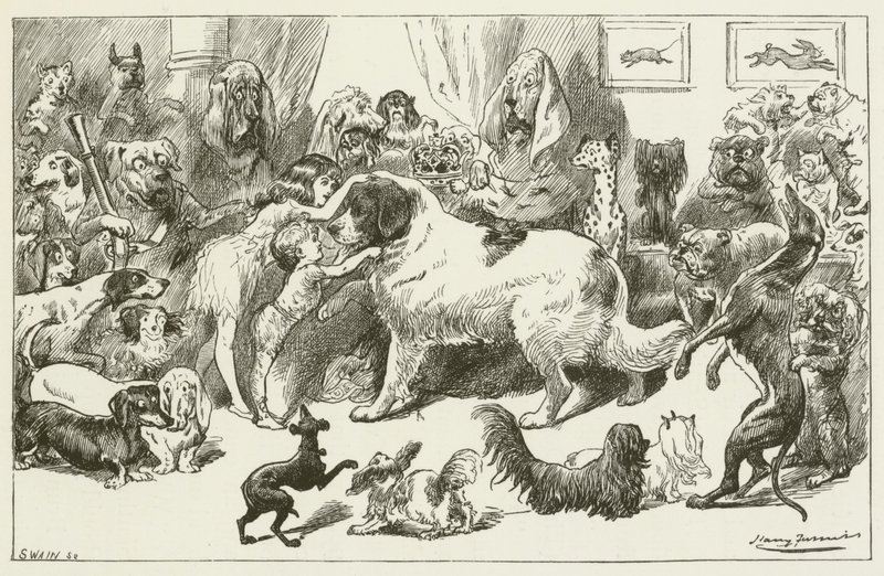 Illustration för Sylvie och Bruno av Lewis Carroll av Harry Furniss