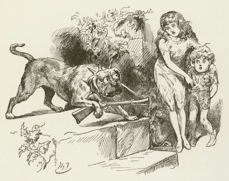 Illustration för Sylvie och Bruno av Lewis Carroll av Harry Furniss