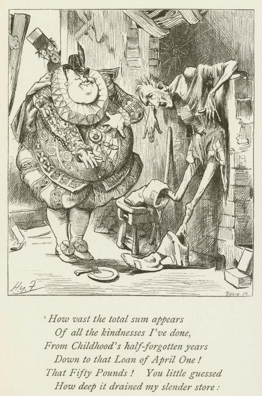 Illustration för Sylvie och Bruno av Lewis Carroll av Harry Furniss