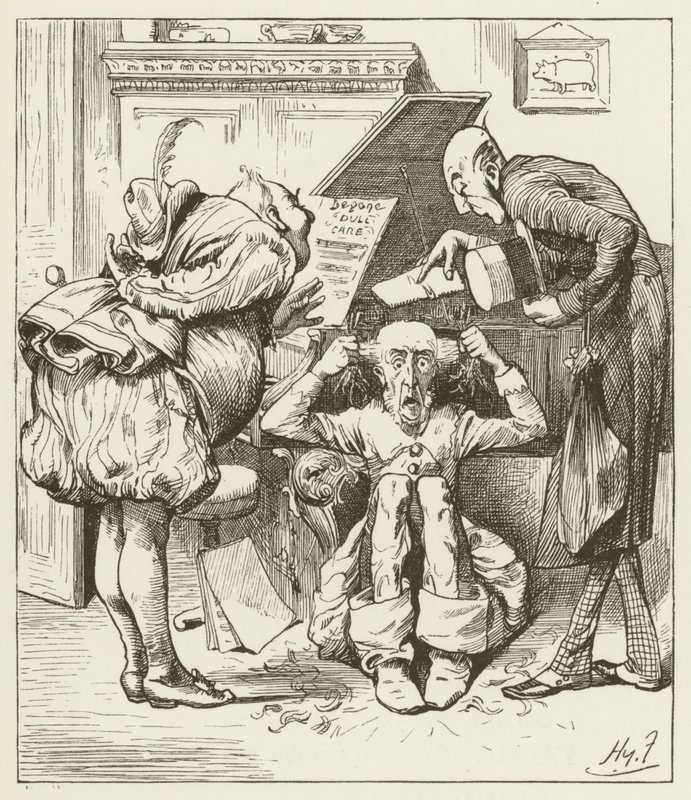 Illustration för Sylvie och Bruno av Lewis Carroll av Harry Furniss