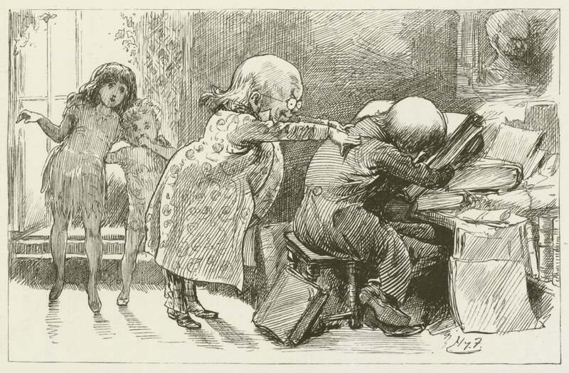 Illustration för Sylvie och Bruno av Lewis Carroll av Harry Furniss