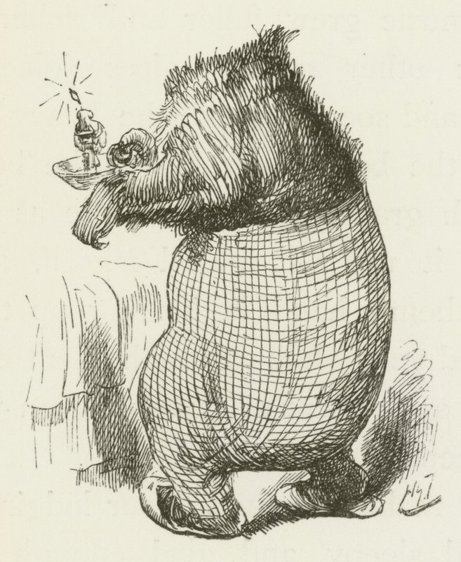 Illustration för Sylvie och Bruno av Lewis Carroll av Harry Furniss