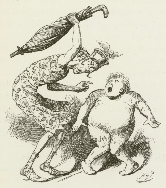 Illustration för Sylvie och Bruno av Lewis Carroll av Harry Furniss