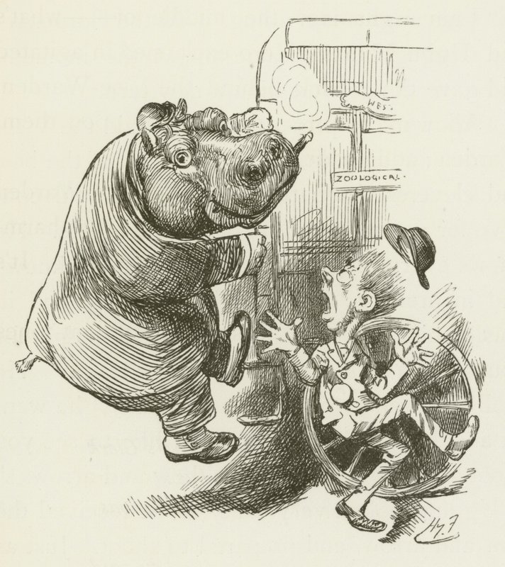 Illustration för Sylvie och Bruno av Lewis Carroll av Harry Furniss