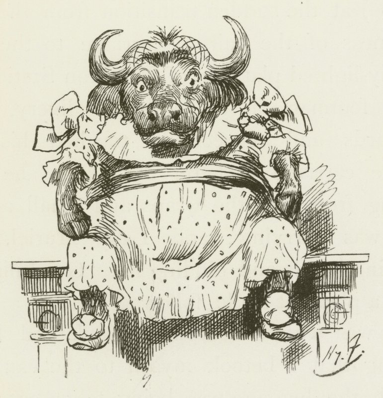 Illustration för Sylvie och Bruno av Lewis Carroll av Harry Furniss