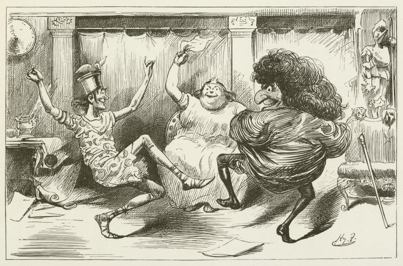 Illustration för Sylvie och Bruno av Lewis Carroll av Harry Furniss