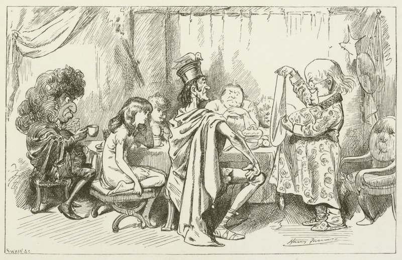 Illustration för Sylvie och Bruno av Lewis Carroll av Harry Furniss