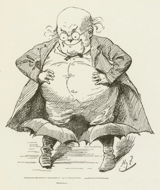 Illustration för Sylvie och Bruno av Lewis Carroll av Harry Furniss