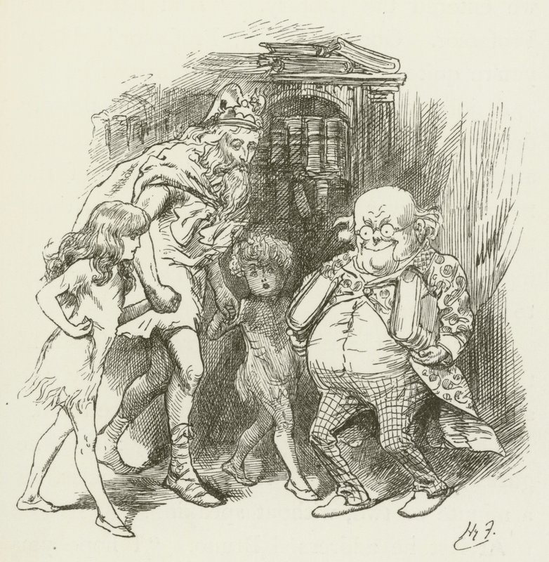 Illustration för Sylvie och Bruno av Lewis Carroll av Harry Furniss