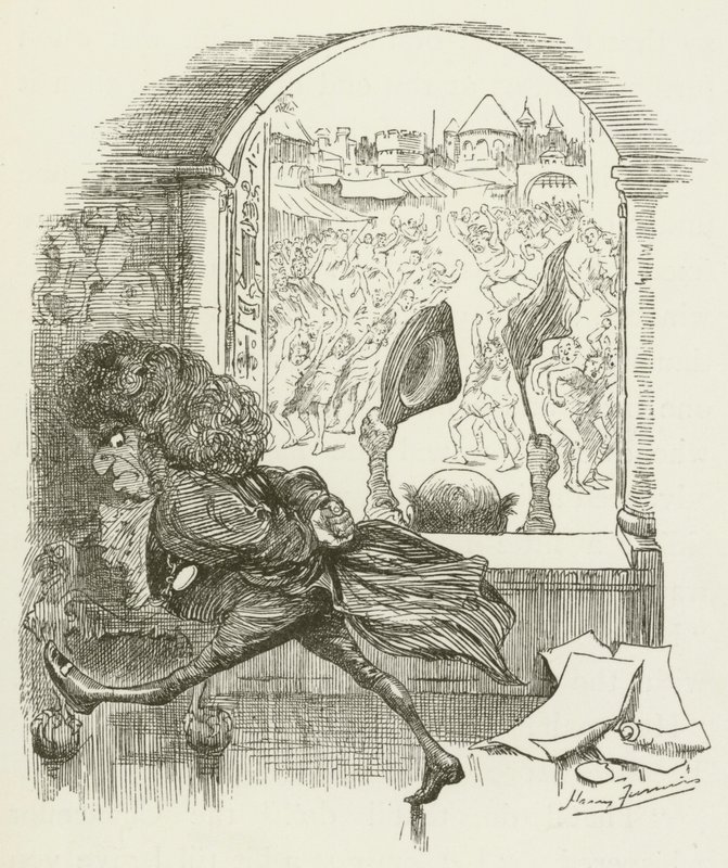 Illustration för Sylvie och Bruno av Lewis Carroll av Harry Furniss