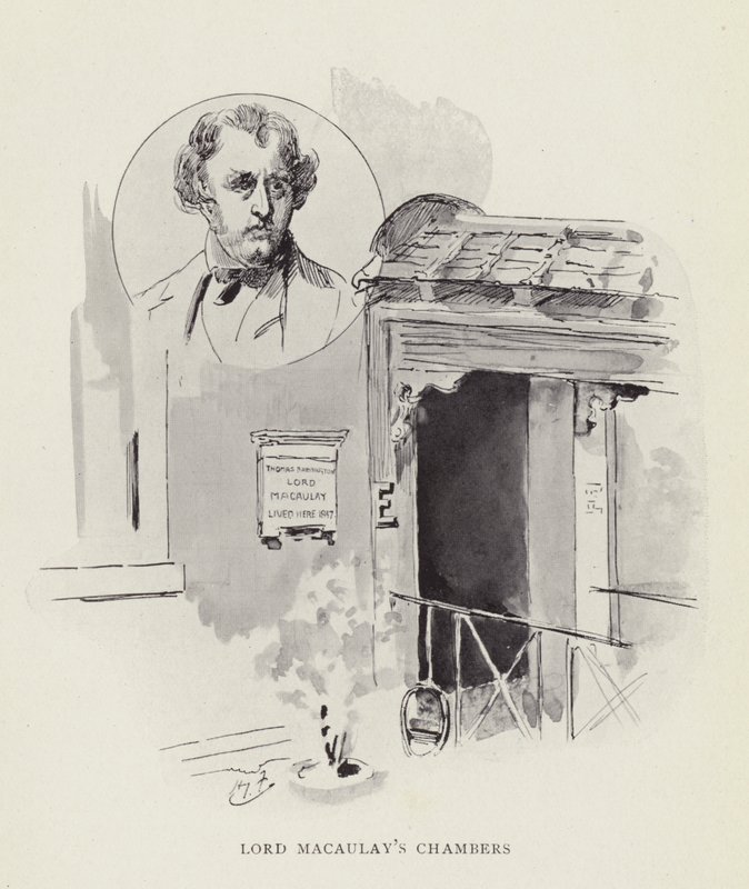 Lord Macaulays kammare av Harry Furniss