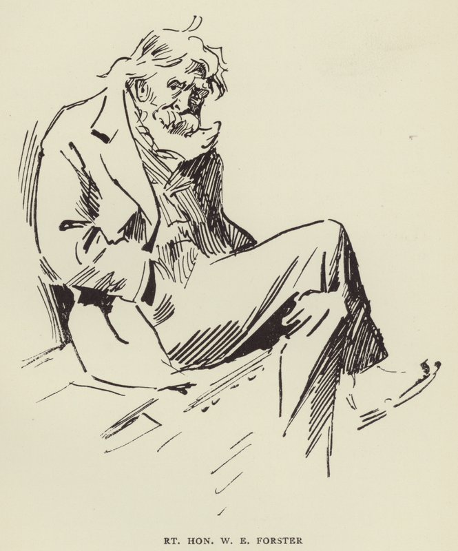 Höger ärade W E Forster av Harry Furniss