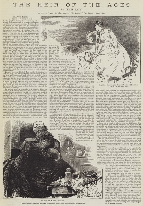 Tidernas arvtagare, av James Payn av Harry Furniss