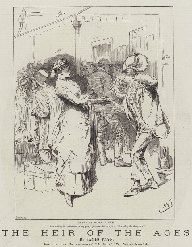 Tidernas arvinge, av James Payn av Harry Furniss