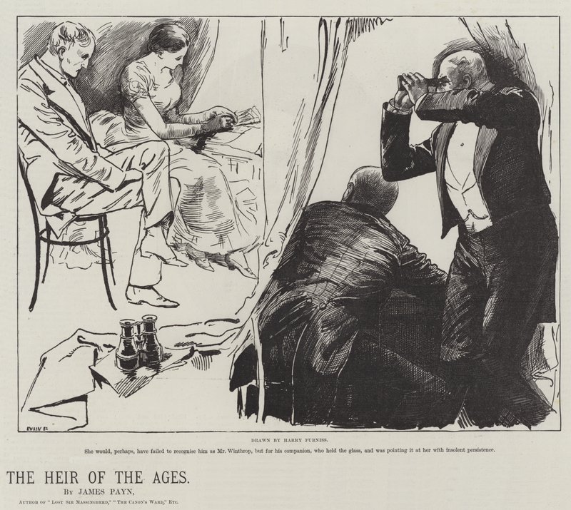 Tidernas arvtagare, av James Payn av Harry Furniss