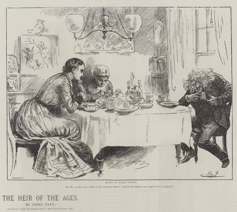 Tidernas arvtagare, av James Payn av Harry Furniss