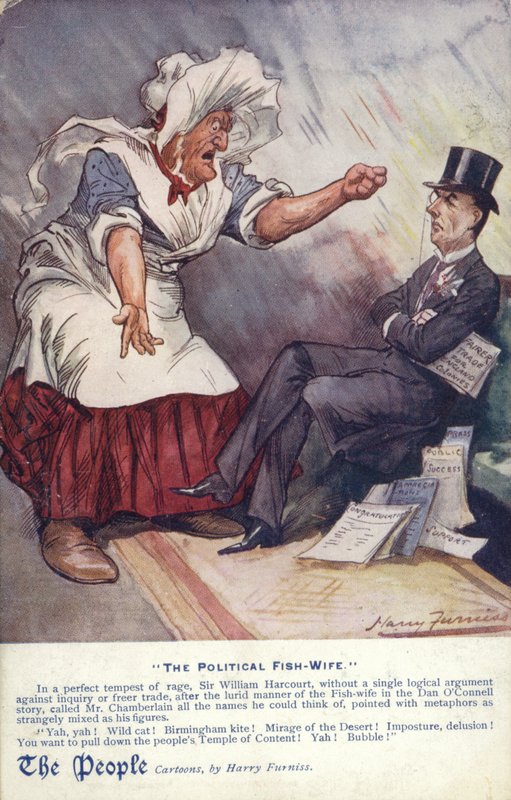 Den politiska fiskfrun av Harry Furniss