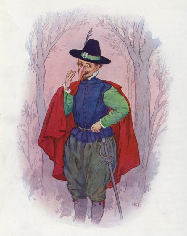 Illustration till Don Quijote (färglitografi) av Harry George Theaker