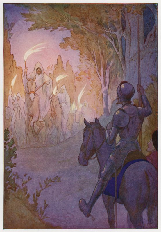 Illustration till Don Quijote (färglitografi) av Harry George Theaker