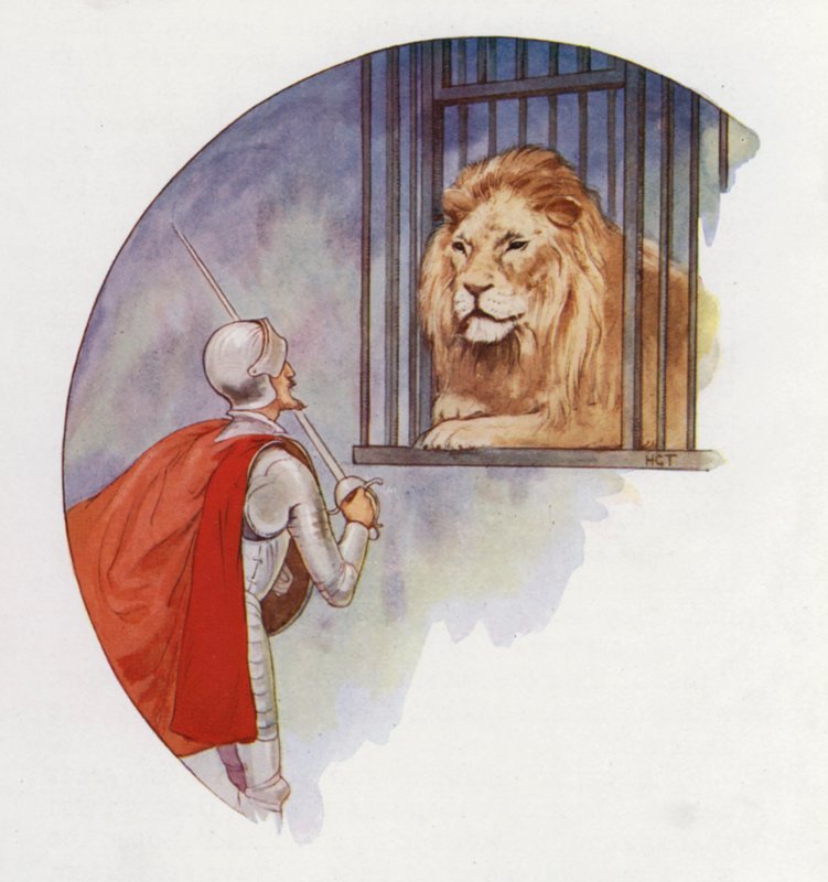 Illustration till Don Quijote (färglitografi) av Harry George Theaker