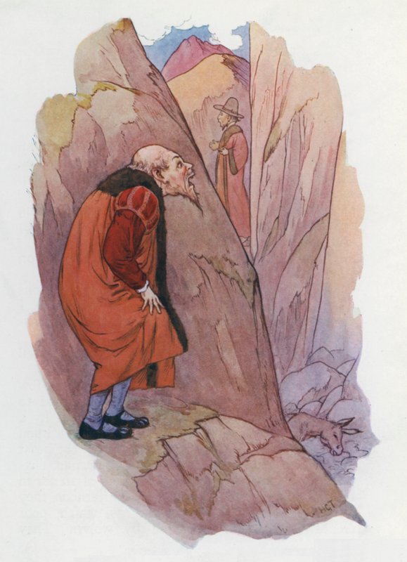 Illustration till Don Quijote (färglitografi) av Harry George Theaker