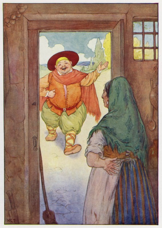 Illustration till Don Quijote (färglitografi) av Harry George Theaker