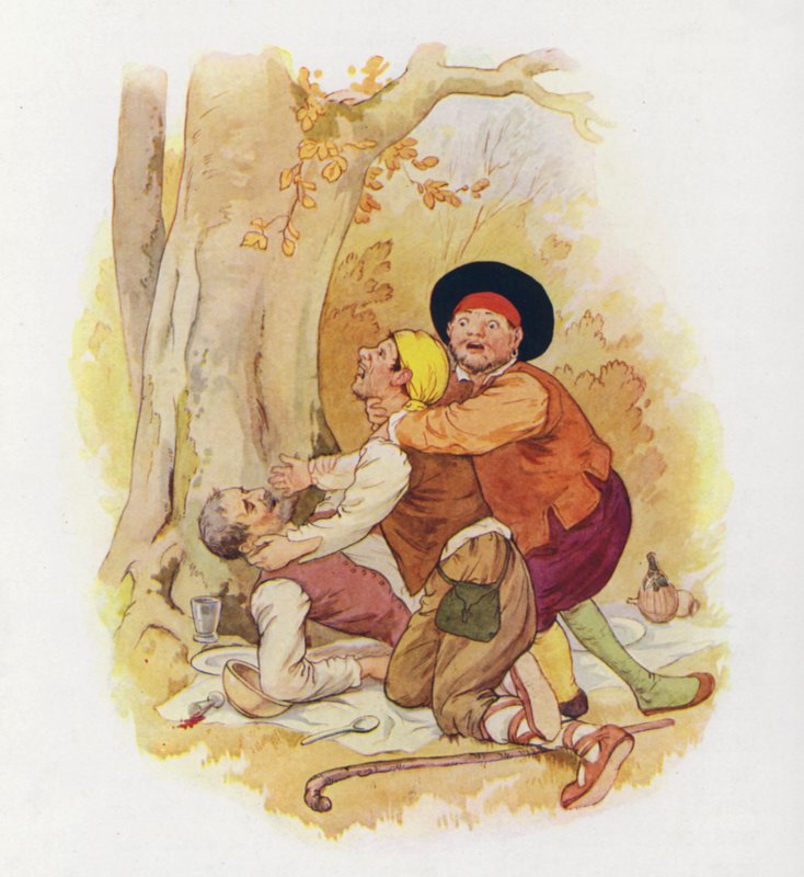 Illustration till Don Quijote (färglitografi) av Harry George Theaker