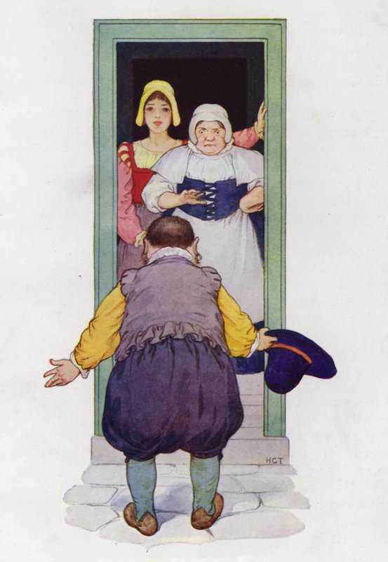 Illustration till Don Quijote (färglitografi) av Harry George Theaker