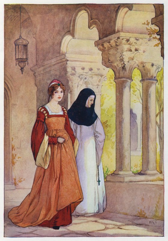 Illustration till Don Quijote (färglitografi) av Harry George Theaker