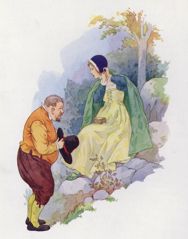 Illustration till Don Quijote (färglitografi) av Harry George Theaker