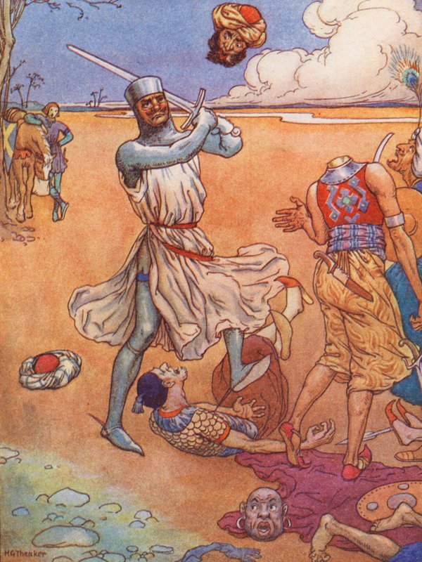 The Ingoldsby Penance, A Legend Of Palestine Westkent (färglitografi) av Harry George Theaker