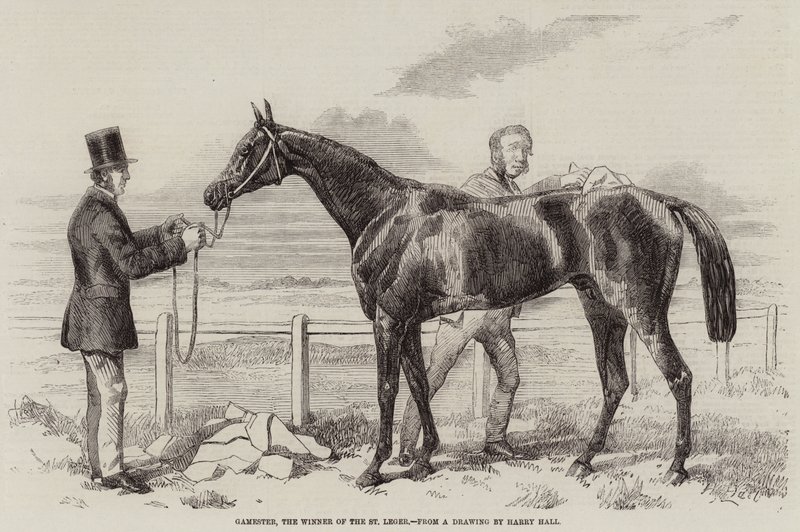 Gamester, vinnaren av St Leger av Harry Hall