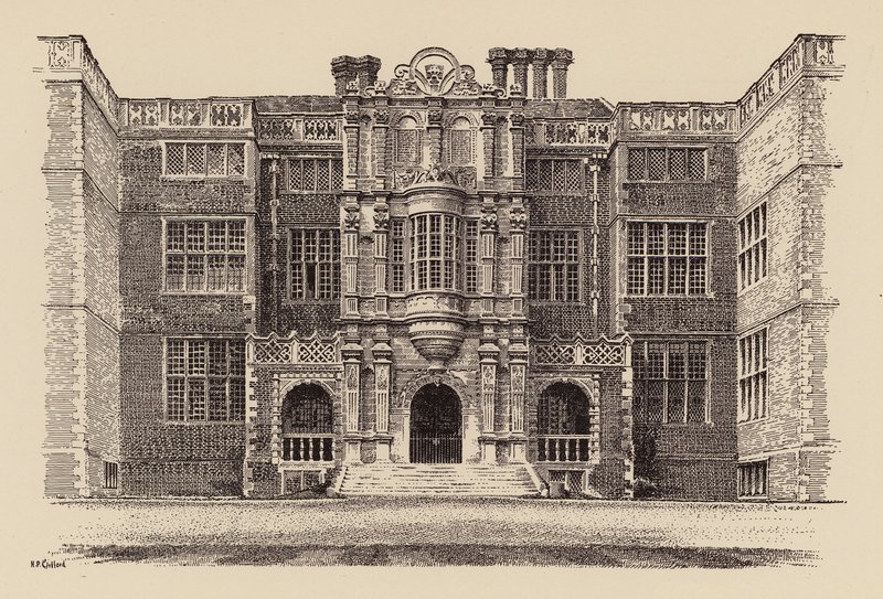 Bramshill, Hampshire (färg litho) av Harry Percy Clifford